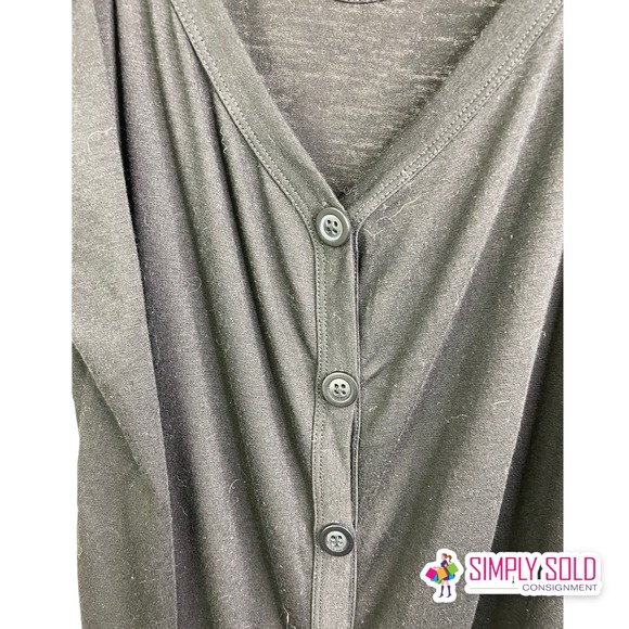 Ivvic Women's Spaghetti Strap Sleeveless Shirt Black V-Neck Boho Button XXL - Picture 3 of 8